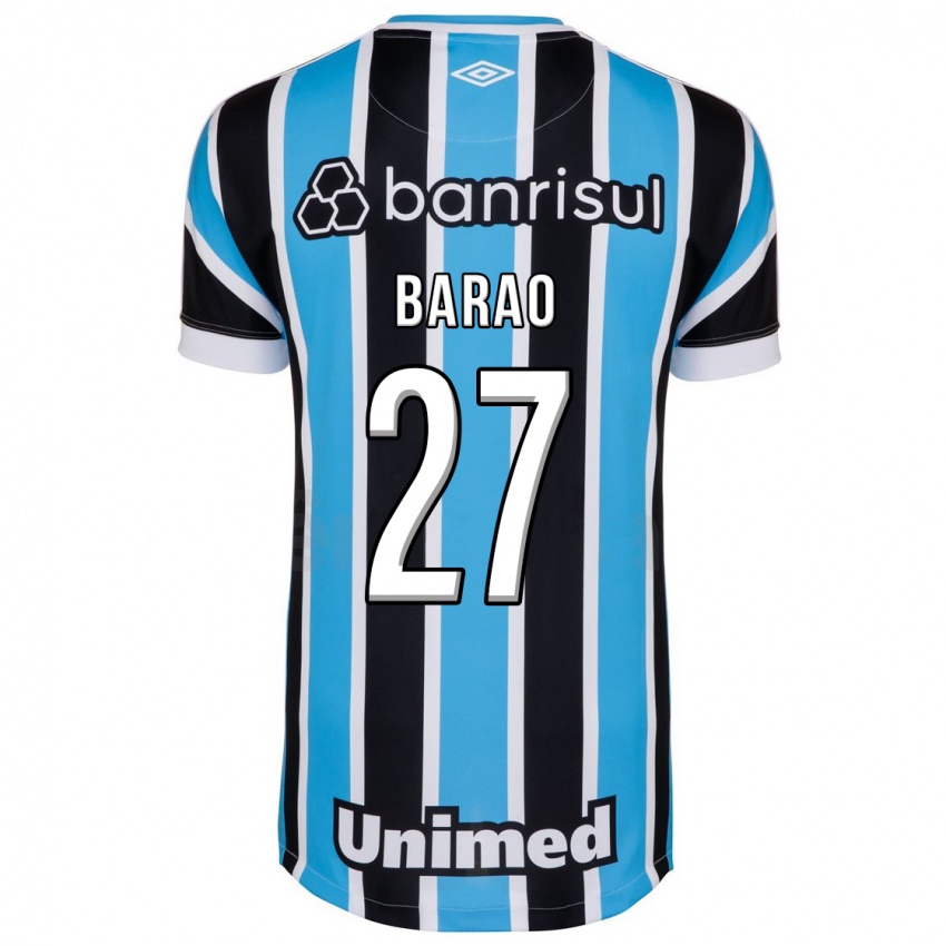 Mujer Camiseta Dani Barão #27 Azul 1ª Equipación 2023/24 La Camisa Argentina