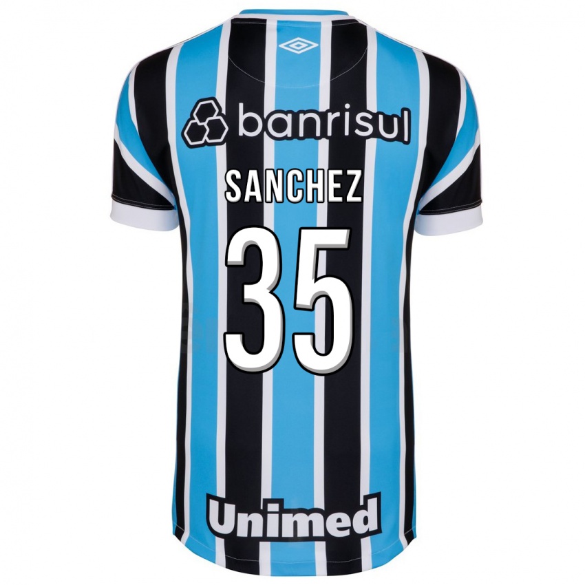 Mujer Camiseta Lari Sanchez #35 Azul 1ª Equipación 2023/24 La Camisa Argentina