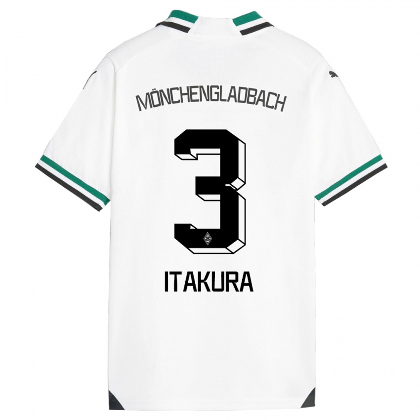 Mujer Camiseta Ko Itakura #3 Blanco Verde 1ª Equipación 2023/24 La Camisa Argentina