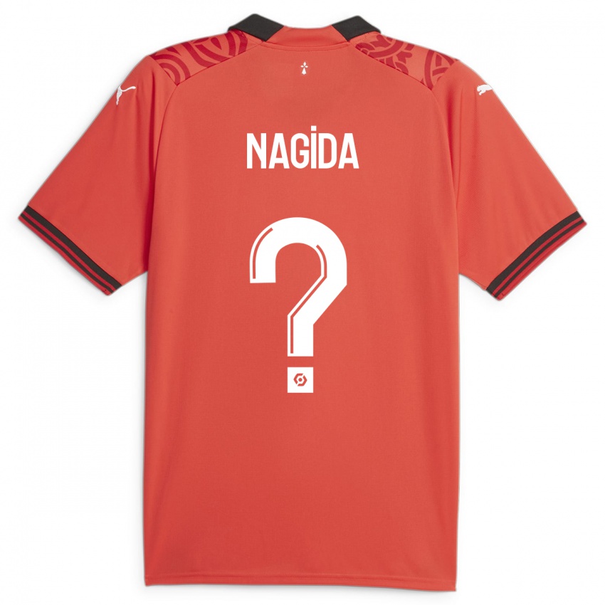 Mujer Camiseta Mahamadou Nagida #0 Rojo 1ª Equipación 2023/24 La Camisa Argentina