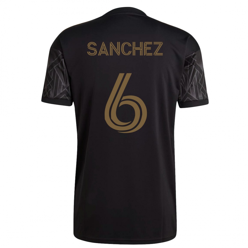 Mujer Camiseta Ilie Sánchez #6 Negro 1ª Equipación 2023/24 La Camisa Argentina