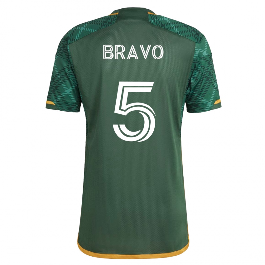 Mujer Camiseta Claudio Bravo #5 Verde 1ª Equipación 2023/24 La Camisa Argentina