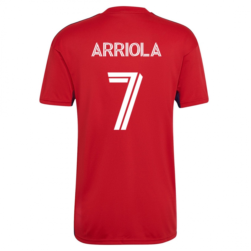 Mujer Camiseta Paul Arriola #7 Rojo 1ª Equipación 2023/24 La Camisa Argentina