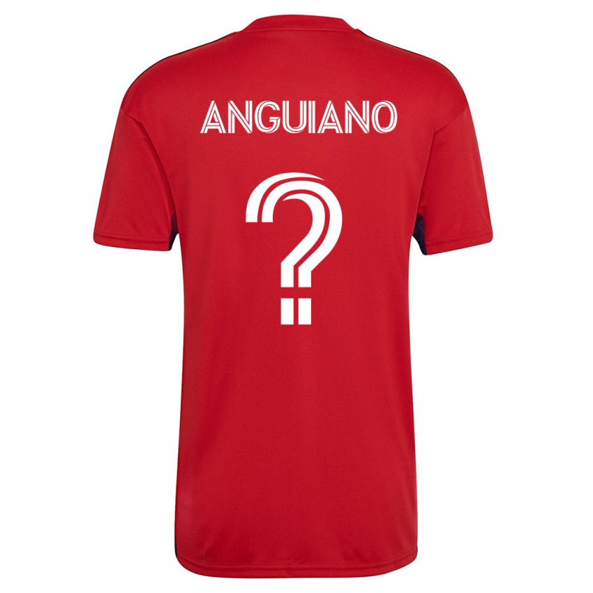 Mujer Camiseta Adrian Anguiano #0 Rojo 1ª Equipación 2023/24 La Camisa Argentina
