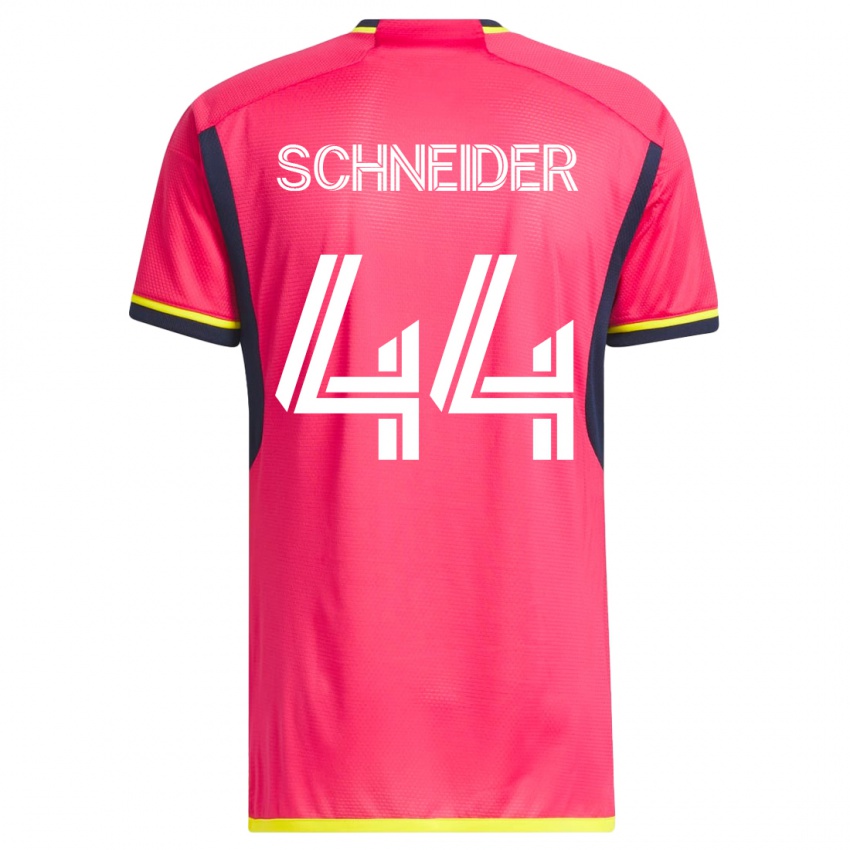 Mujer Camiseta Max Schneider #44 Rosa 1ª Equipación 2023/24 La Camisa Argentina