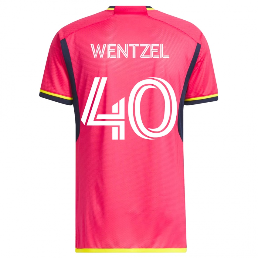 Mujer Camiseta Michael Wentzel #40 Rosa 1ª Equipación 2023/24 La Camisa Argentina