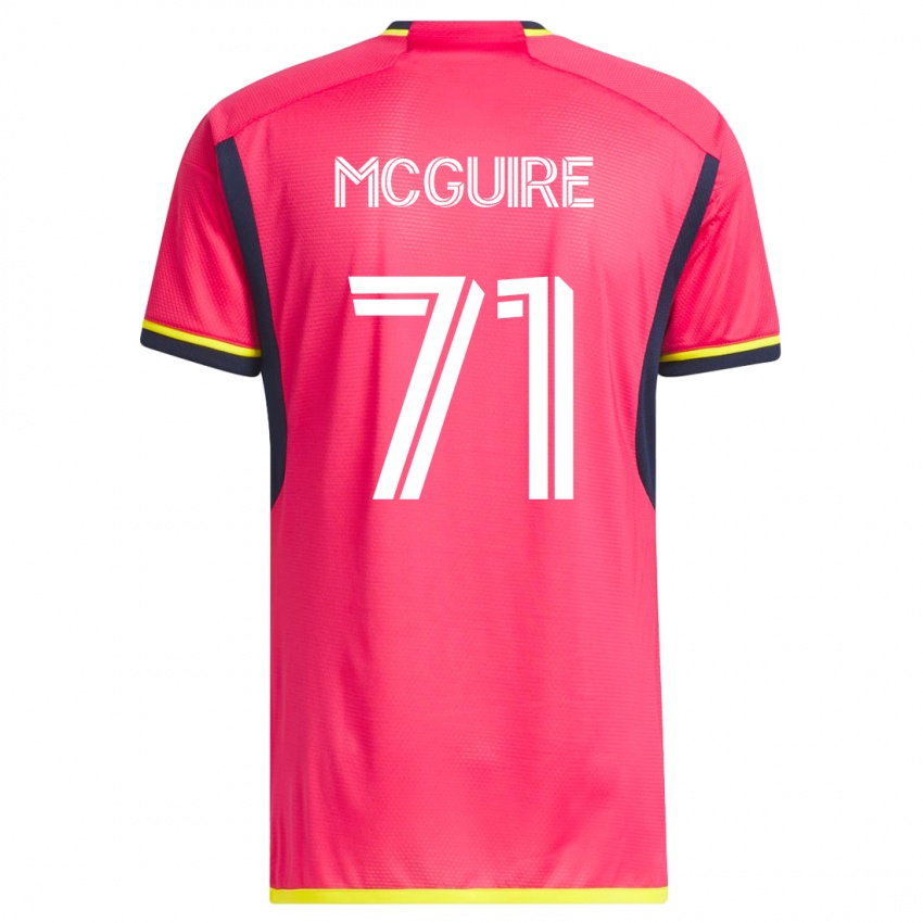 Mujer Camiseta Nolan Mcguire #71 Rosa 1ª Equipación 2023/24 La Camisa Argentina