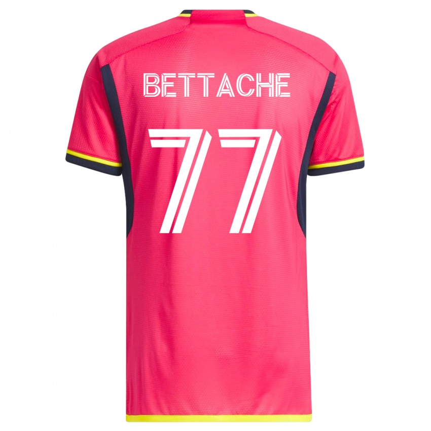 Mujer Camiseta Faysal Bettache #77 Rosa 1ª Equipación 2023/24 La Camisa Argentina