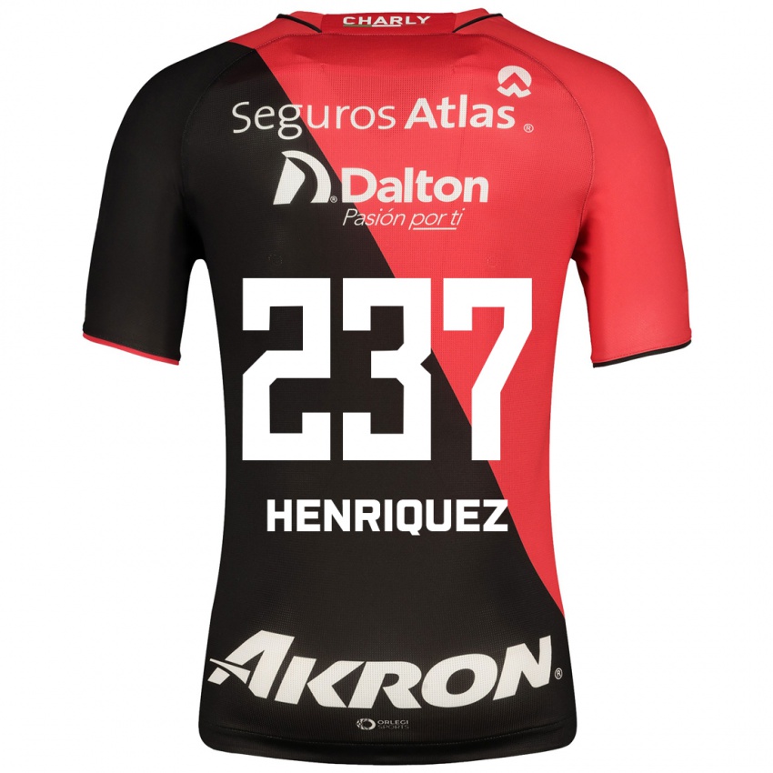 Mujer Camiseta Carlos Henríquez #237 Negro 1ª Equipación 2023/24 La Camisa Argentina