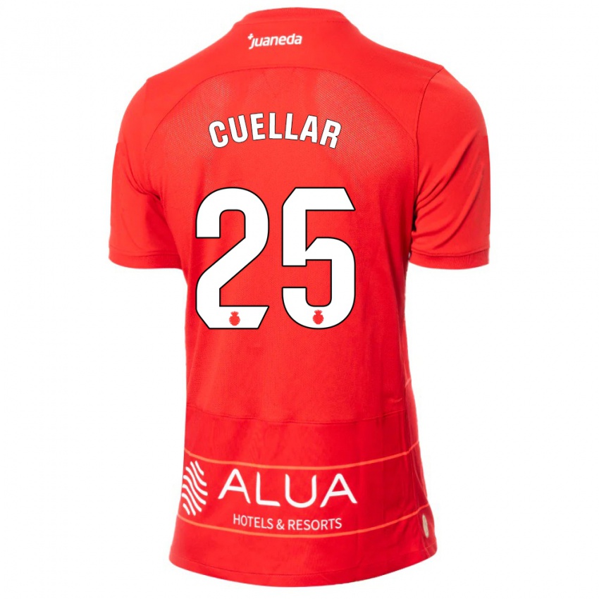 Mujer Camiseta Iván Cuéllar #25 Rojo 1ª Equipación 2023/24 La Camisa Argentina