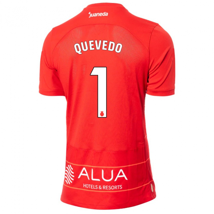 Mujer Camiseta Alex Quevedo #1 Rojo 1ª Equipación 2023/24 La Camisa Argentina
