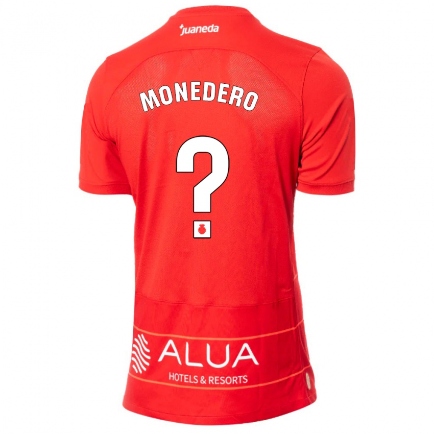 Mujer Camiseta Marc Monedero #0 Rojo 1ª Equipación 2023/24 La Camisa Argentina