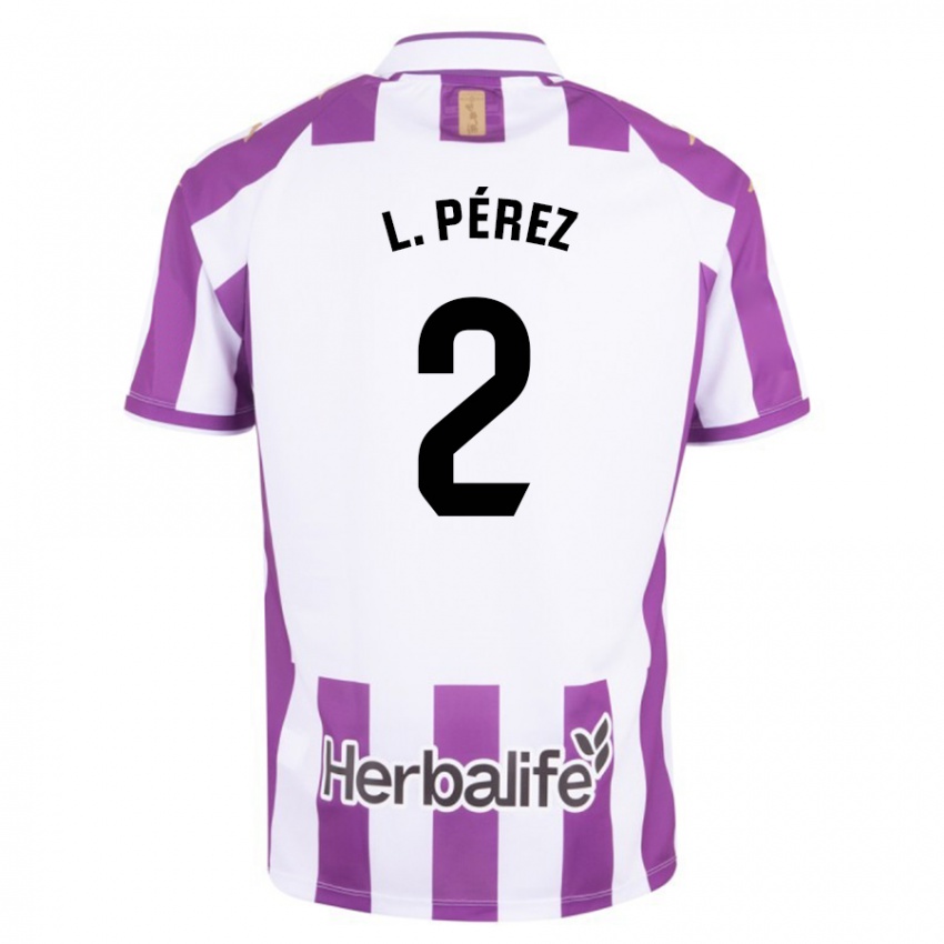 Mujer Camiseta Luis Pérez #2 Morado 1ª Equipación 2023/24 La Camisa Argentina