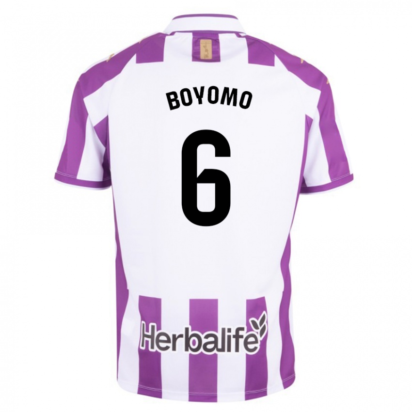 Mujer Camiseta Enzo Boyomo #6 Morado 1ª Equipación 2023/24 La Camisa Argentina