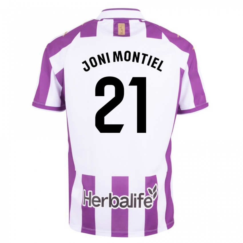 Mujer Camiseta Joni Montiel #21 Morado 1ª Equipación 2023/24 La Camisa Argentina