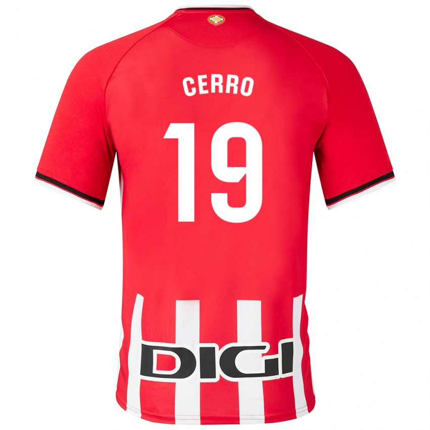Mujer Camiseta Mariana Cerro Galán #19 Rojo 1ª Equipación 2023/24 La Camisa Argentina
