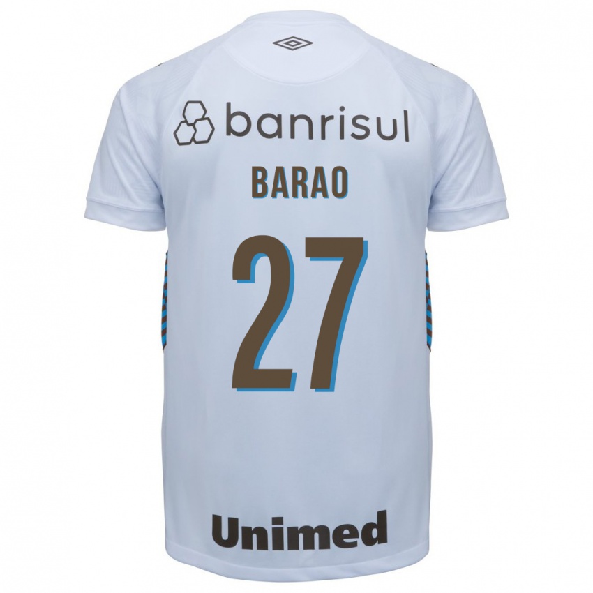 Mujer Camiseta Dani Barão #27 Blanco 2ª Equipación 2023/24 La Camisa Argentina