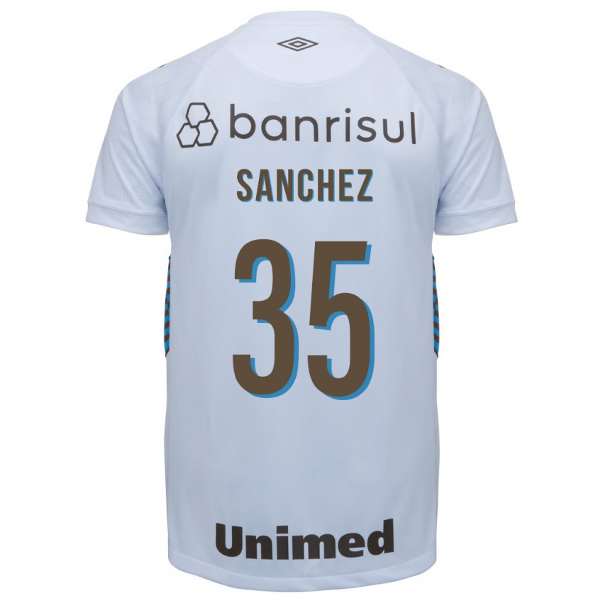 Mujer Camiseta Lari Sanchez #35 Blanco 2ª Equipación 2023/24 La Camisa Argentina