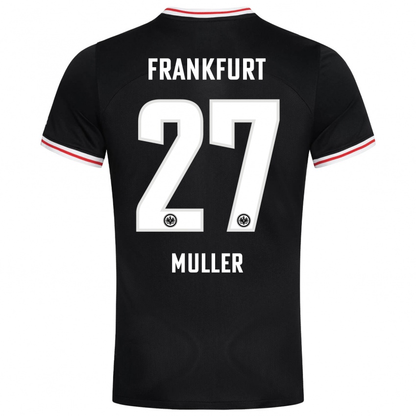 Mujer Camiseta Mark Müller #27 Negro 2ª Equipación 2023/24 La Camisa Argentina