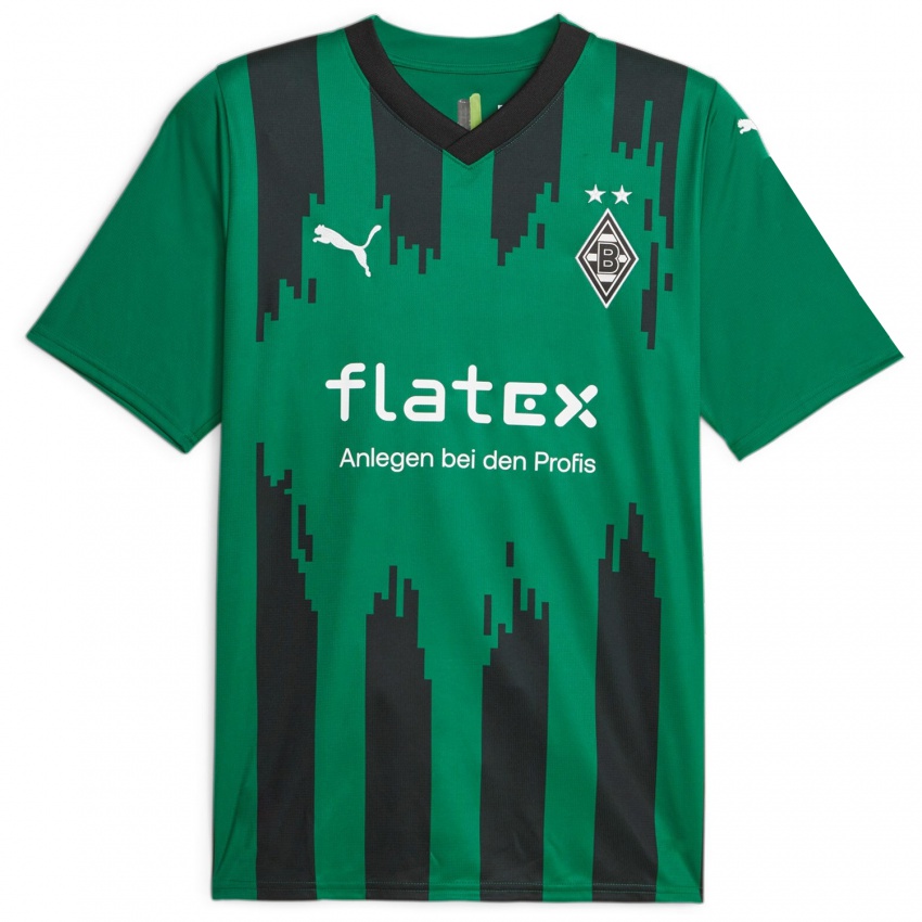 Mujer Camiseta Simon Neugebauer #0 Verde Negro 2ª Equipación 2023/24 La Camisa Argentina