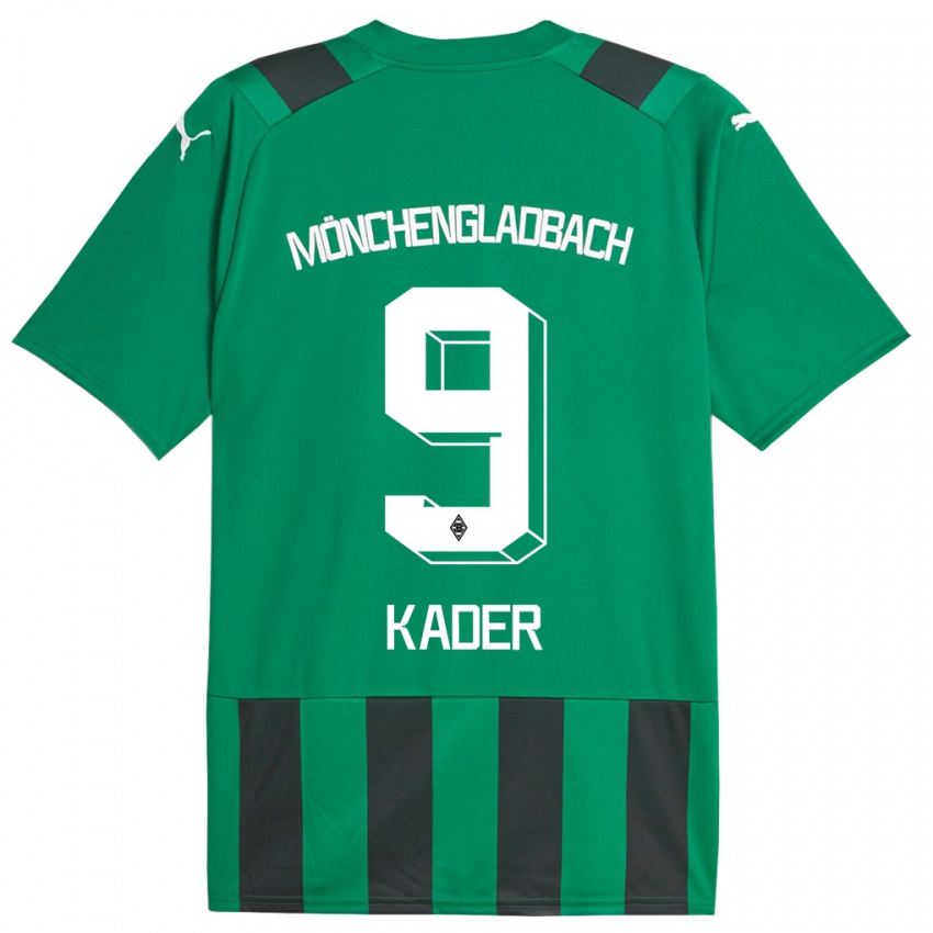 Mujer Camiseta Cagatay Kader #9 Verde Negro 2ª Equipación 2023/24 La Camisa Argentina