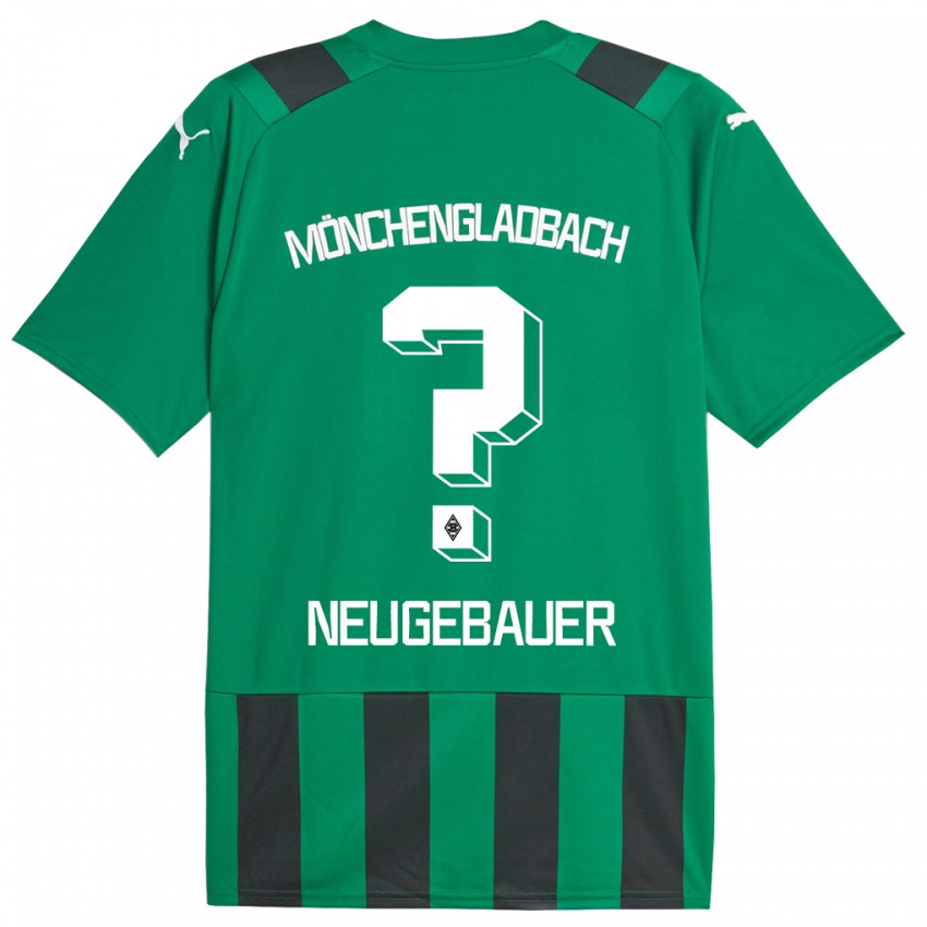 Mujer Camiseta Simon Neugebauer #0 Verde Negro 2ª Equipación 2023/24 La Camisa Argentina