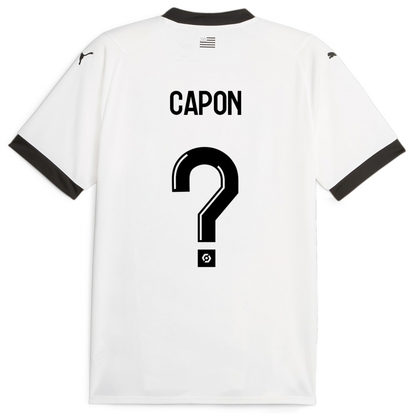 Mujer Camiseta José Capon #0 Blanco 2ª Equipación 2023/24 La Camisa Argentina