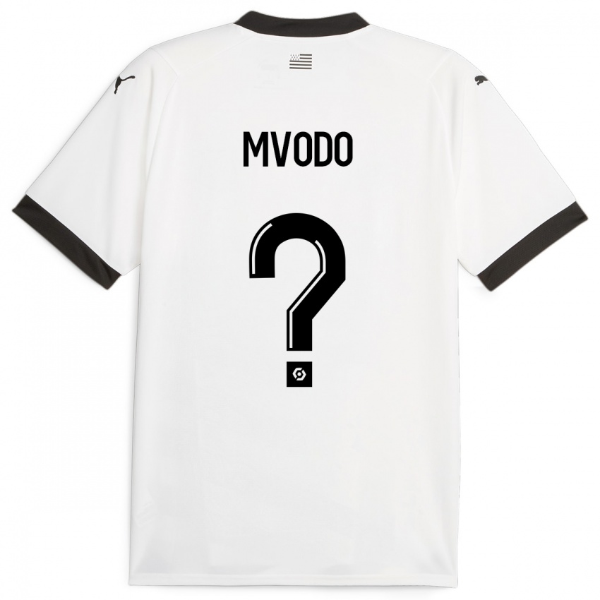 Mujer Camiseta Steeve Mvodo Mvodo #0 Blanco 2ª Equipación 2023/24 La Camisa Argentina