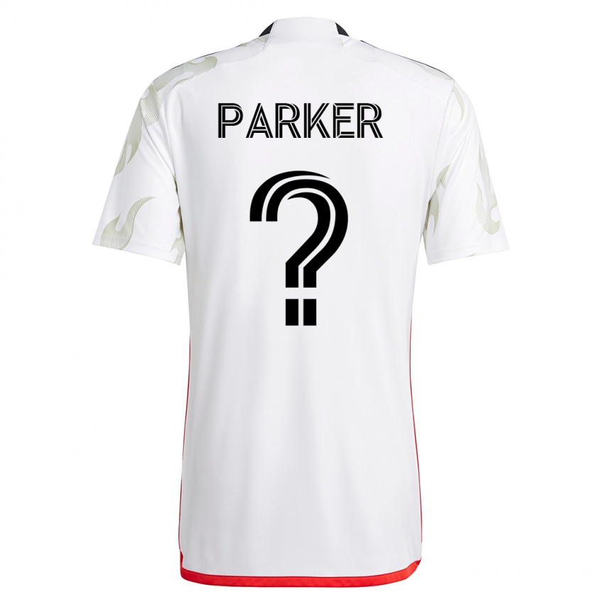 Mujer Camiseta Isaiah Parker #0 Blanco 2ª Equipación 2023/24 La Camisa Argentina
