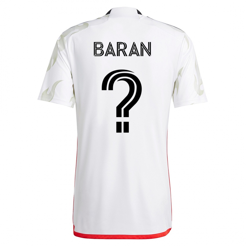 Mujer Camiseta Daniel Baran #0 Blanco 2ª Equipación 2023/24 La Camisa Argentina