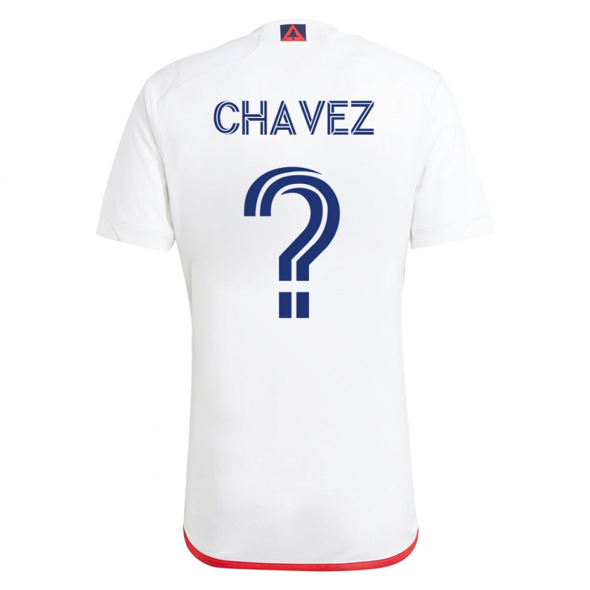 Mujer Camiseta Gabriel Chávez #0 Blanco Rojo 2ª Equipación 2023/24 La Camisa Argentina