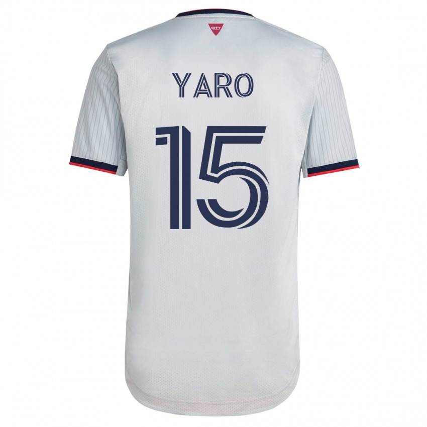 Mujer Camiseta Joshua Yaro #15 Blanco 2ª Equipación 2023/24 La Camisa Argentina