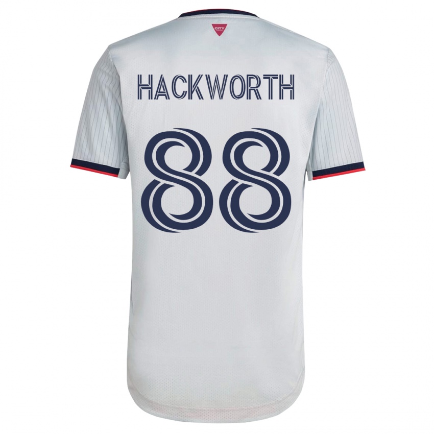 Mujer Camiseta Larsen Hackworth #88 Blanco 2ª Equipación 2023/24 La Camisa Argentina