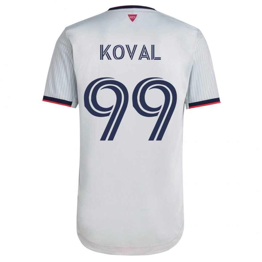 Mujer Camiseta Stanislav Koval #99 Blanco 2ª Equipación 2023/24 La Camisa Argentina