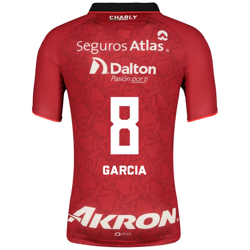 Mujer Camiseta Mateo García #8 Rojo 2ª Equipación 2023/24 La Camisa Argentina