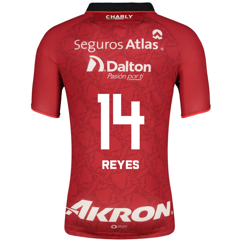 Mujer Camiseta Luis Reyes #14 Rojo 2ª Equipación 2023/24 La Camisa Argentina