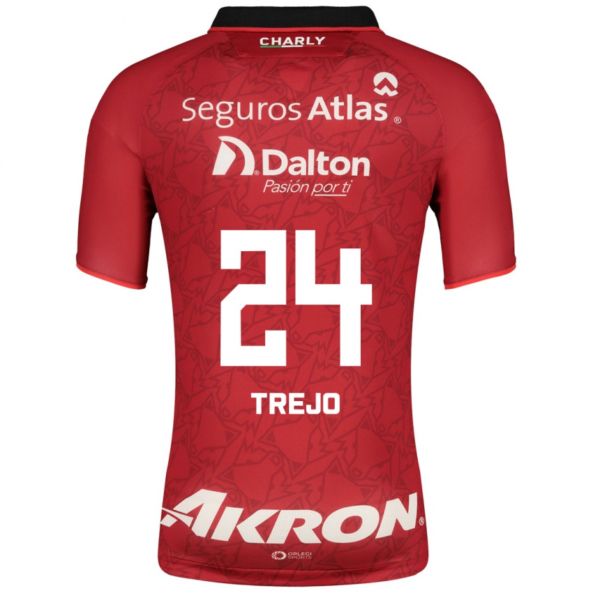 Mujer Camiseta Christopher Trejo #24 Rojo 2ª Equipación 2023/24 La Camisa Argentina