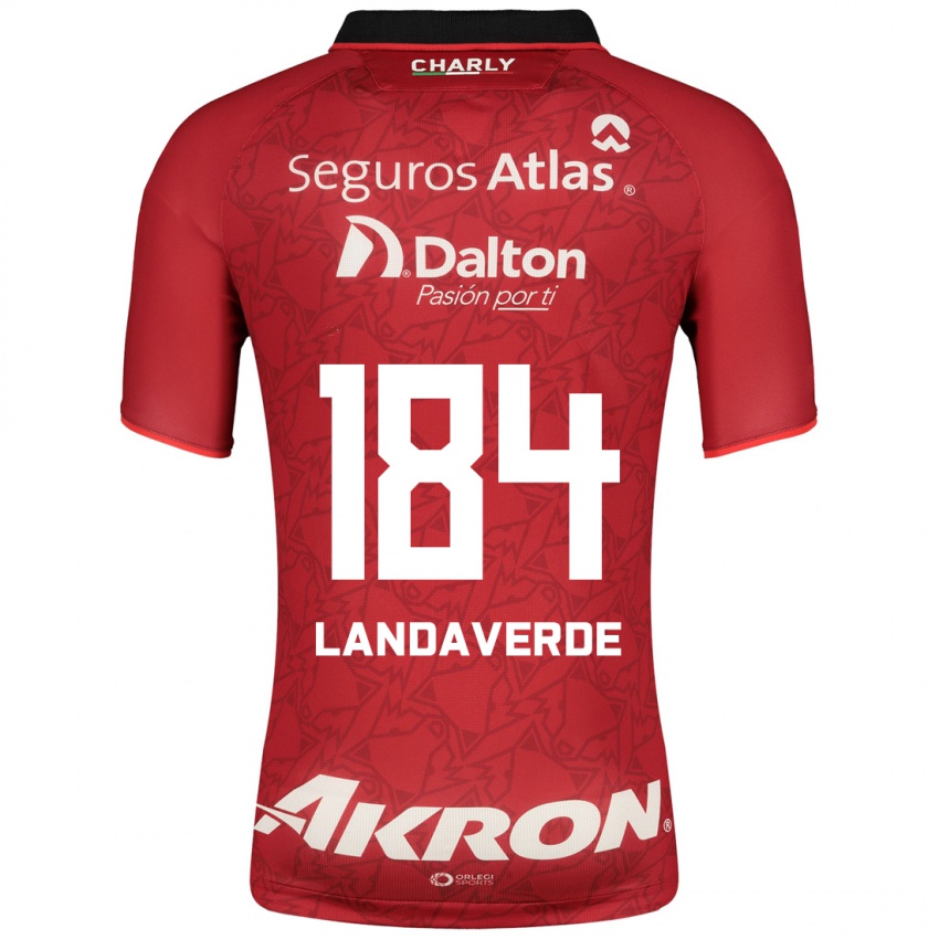 Mujer Camiseta Antero Landaverde #184 Rojo 2ª Equipación 2023/24 La Camisa Argentina