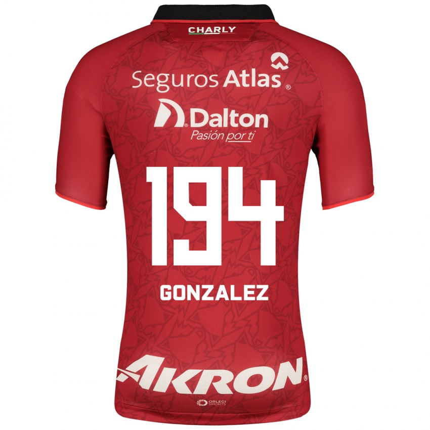 Mujer Camiseta Andrés González #194 Rojo 2ª Equipación 2023/24 La Camisa Argentina