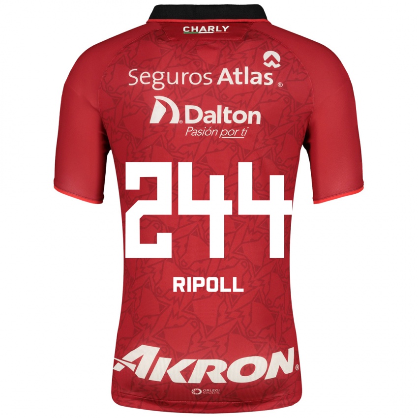 Mujer Camiseta Alonso Ripoll #244 Rojo 2ª Equipación 2023/24 La Camisa Argentina