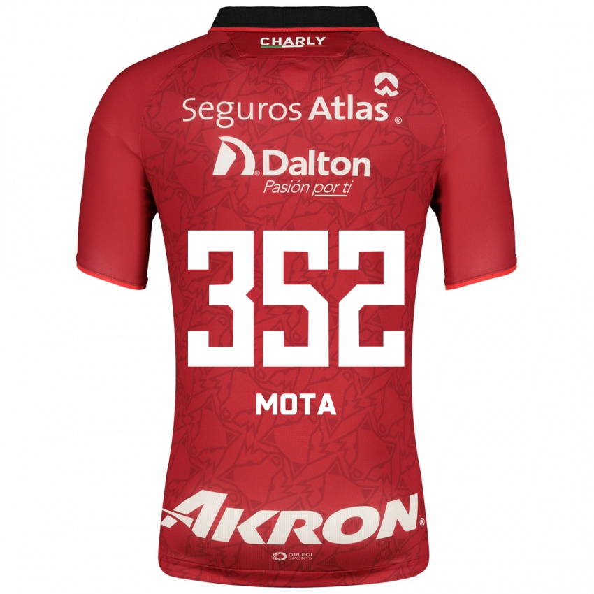 Mujer Camiseta Noé Mota #352 Rojo 2ª Equipación 2023/24 La Camisa Argentina
