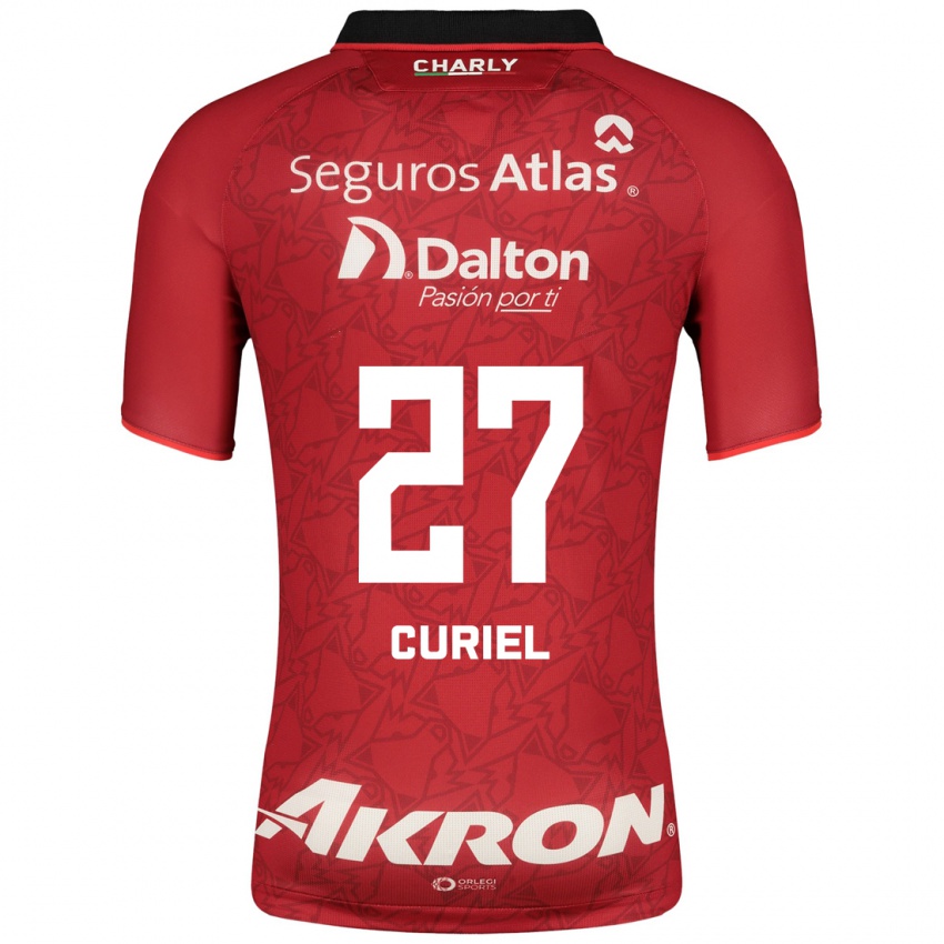 Mujer Camiseta Alexa Curiel #27 Rojo 2ª Equipación 2023/24 La Camisa Argentina