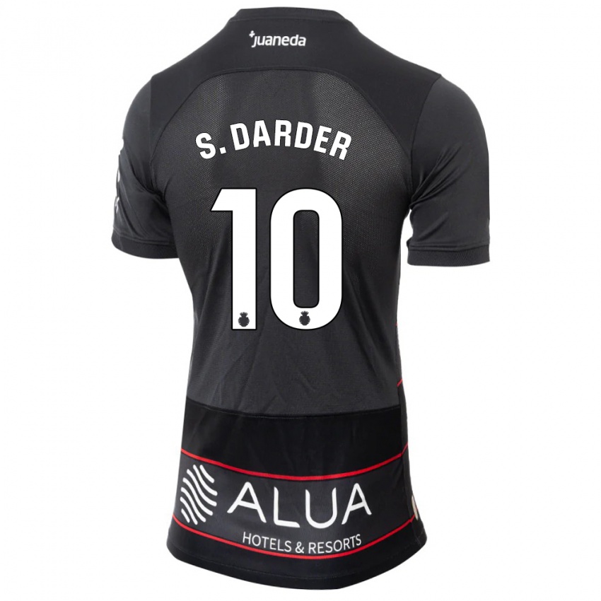 Mujer Camiseta Sergi Darder #10 Negro 2ª Equipación 2023/24 La Camisa Argentina