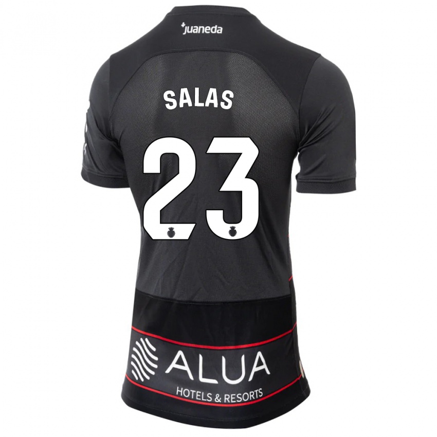 Mujer Camiseta Jan Salas #23 Negro 2ª Equipación 2023/24 La Camisa Argentina