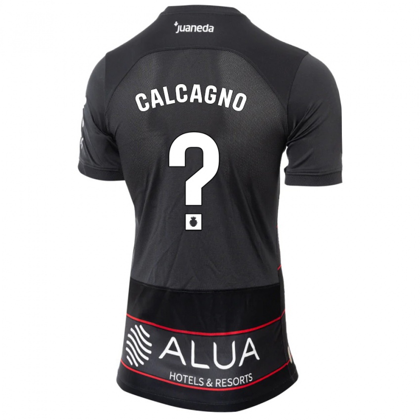 Mujer Camiseta Bruno Calcagno #0 Negro 2ª Equipación 2023/24 La Camisa Argentina