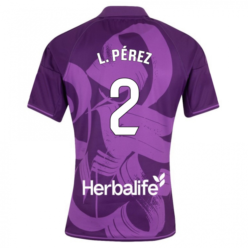 Mujer Camiseta Luis Pérez #2 Violeta 2ª Equipación 2023/24 La Camisa Argentina