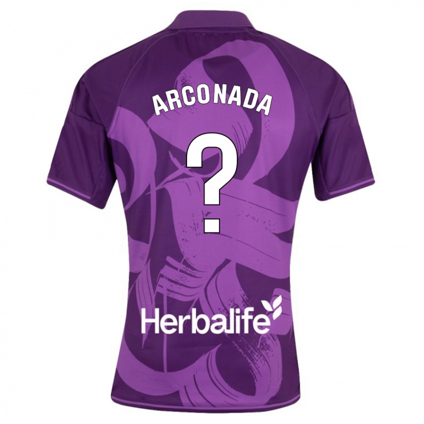 Mujer Camiseta Diego Arconada #0 Violeta 2ª Equipación 2023/24 La Camisa Argentina