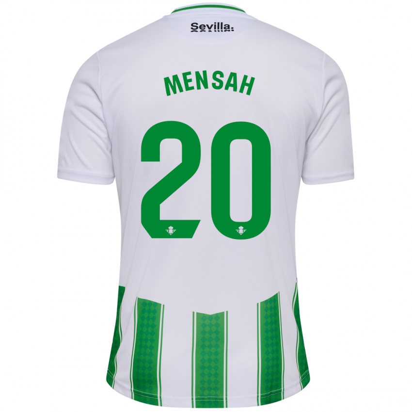 Niño Camiseta Mawuli Mensah #20 Blanco 1ª Equipación 2023/24 La Camisa Argentina