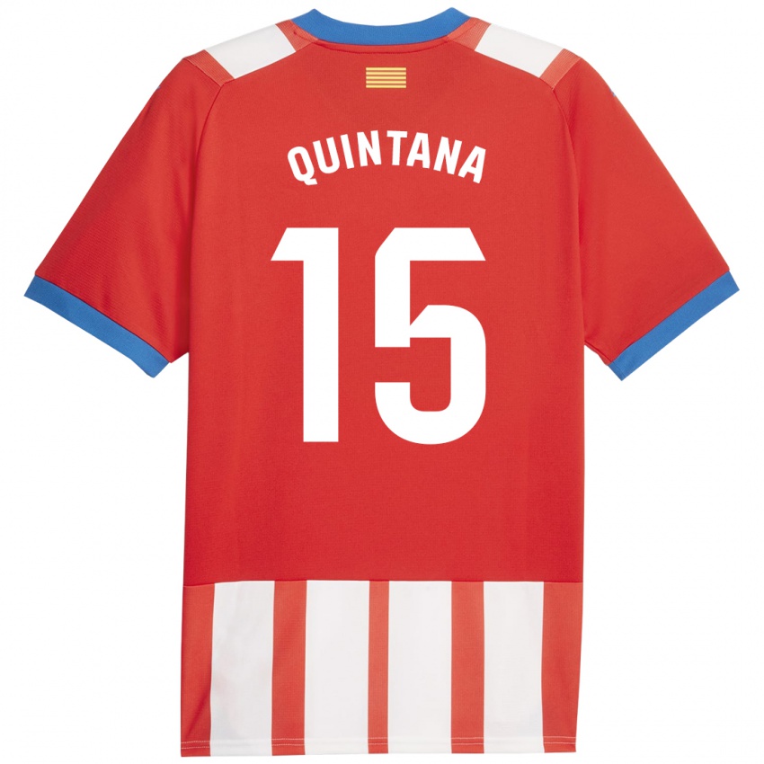 Niño Camiseta Amru Quintana #15 Rojo Blanco 1ª Equipación 2023/24 La Camisa Argentina