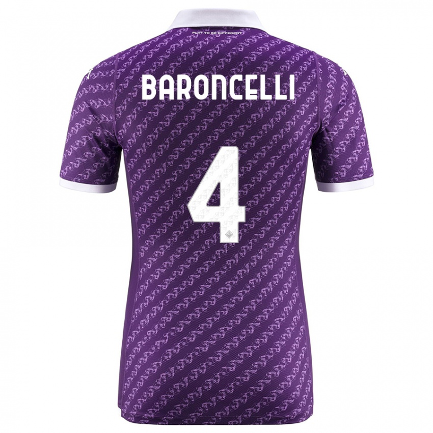 Niño Camiseta Leonardo Baroncelli #4 Violeta 1ª Equipación 2023/24 La Camisa Argentina